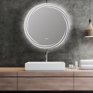 Smartzrcadla Koupelnové zrcadlo kulaté S-3249 s LED podsvícením Ø 70 cm