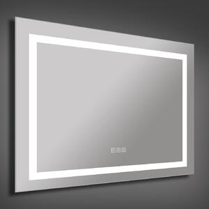 Smartzrcadla Koupelnové zrcadlo S-4660B s LED podsvícením a reproduktorem 80 × 60 cm