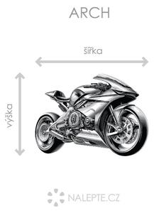 Hitech motorka textilní přelepitelná samolepka na zeď arch 75 x 55 cm