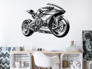 Hitech motorka textilní přelepitelná samolepka na zeď arch 75 x 55 cm