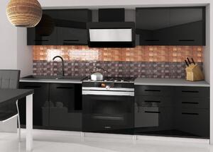 Kuchyňská linka Belini 160 cm černý lesk s pracovní deskou Kompakto2 Výrobce