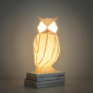 Papírová origami lampa sova Owl paperlamps Barva: Žlutá