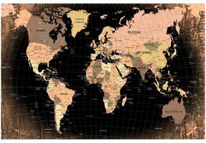 Korková nástěnná dekorační tabule Země ráje [Korková mapa]