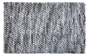 LineaDue PUNTO - Koupelnová předložka stříbrná šedá Rozměr: 60x100 cm