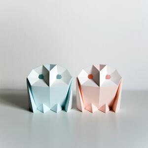 Papírová origami lampa sovička pálená Owl paperlamps Barva: Béžová