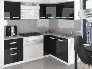 Kuchyňská linka Belini 300 cm černý lesk s pracovní deskou Armin Výrobce