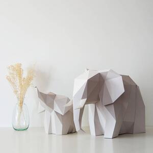 Papírová origami lampa slon Owl paperlamps Barva: Bílá
