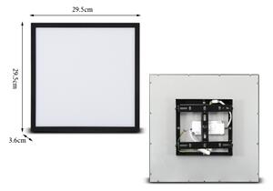 Brilagi - LED Stropní svítidlo SLIMFRAME LED/25W/230V 30x30 cm černá