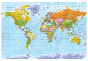 Korková nástěnná dekorační tabule Mapa světa: Orbis Terrarum