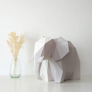 Papírová origami lampa slon Owl paperlamps Barva: Šedá