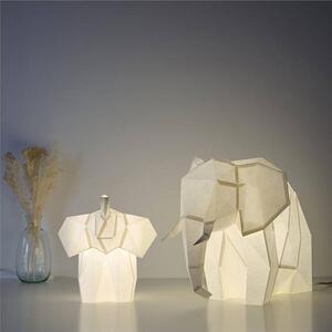 Papírová origami lampa slon Owl paperlamps Barva: Šedá