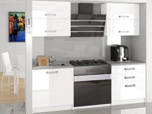 Kuchyňská linka Belini 120 cm bílý lesk s pracovní deskou Eleganta Výrobce