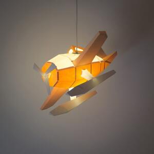 Papírová origami lampa hydroplán Owl paperlamps Barva: Krémová