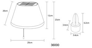 Globo 36000 - LED Solární stínidlo na láhev 10xLED/1,5W/3V IP44