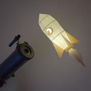 Papírová origami lampa raketa Owl paperlamps Barva: Šedá
