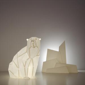 Papírová origami lampa lední medvěd Owl paperlamps Barva: Bílá