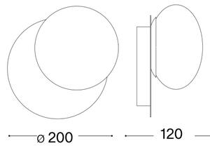 Ideal Lux - LED Nástěnné svítidlo NINFEA 1xGX53/9W/230V bílá