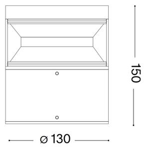Ideal Lux - LED Venkovní lampa BOEING LED/14W/230V 15 cm IP65 antracit