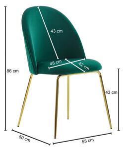 Sada Židlí Zelená