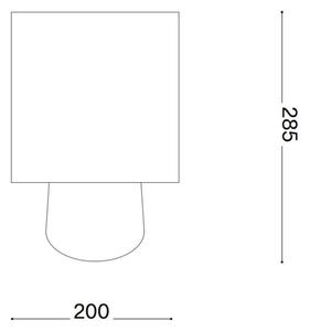 Ideal Lux - Stolní lampa KALI 1xE14/40W/230V krémová/béžová