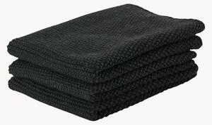 Sada kuchyňských utěrek Nordic Black, 3 díly