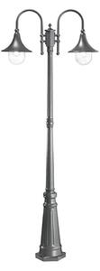 Ideal Lux - Venkovní lampa CIMA 2xE27/52W/230V 216 cm IP43 antracit