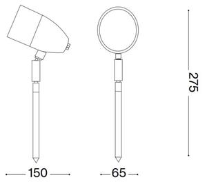 Ideal Lux - Venkovní lampa INSIDE 1xG9/15W/230V 27,5 cm IP54 černá