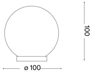 Ideal Lux - LED Stolní lampa MAPA 1xG9/3W/230V pr. 10 cm bílá