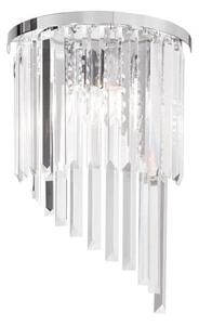 Ideal Lux - Křišťálové nástěnné svítidlo CARLTON 3xE14/40W/230V lesklý chrom