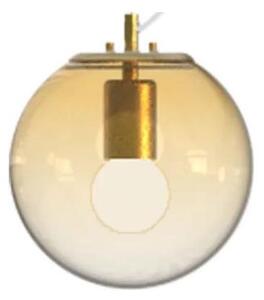 Ideal Lux - Lustr na lanku MAPA 1xE27/42W/230V pr. 20 cm zlatá/kouřová