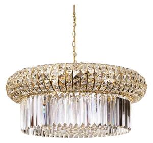 Ideal Lux - Křišťálový lustr na řetězu NABUCCO 16xE14/40W/230V pr. 70 cm zlatá