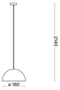Ideal Lux - Lustr na lanku FOLK 1xE27/60W/230V pr. 18 cm hnědá