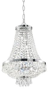 Ideal Lux - LED Křišťálový lustr na řetězu CAESAR 6xG9/3W/230V pr. 38 cm chrom