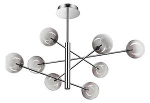 Ideal Lux - LED Lustr na tyči EQUINOXE 8xG4/2W/230V pr. 128 cm chrom/kouřová