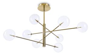 Ideal Lux - LED Lustr na tyči EQUINOXE 8xG4/2W/230V pr. 128 cm mosaz/čirá