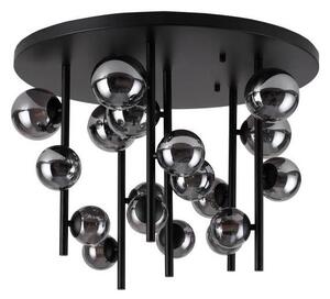 Ideal Lux - LED Lustr na tyči PERLAGE 18xG9/3W/230V pr. 70 cm černá/kouřová