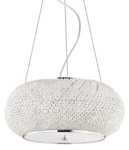 Ideal Lux - Křišťálový lustr na lanku PASHA 6xE14/40W/230V pr. 40cm lesklý chrom