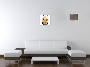 Obraz s hodinami Včelka s mediky Rozměry: 30 x 30 cm