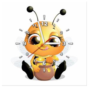 Obraz s hodinami Včelka s mediky Rozměry: 40 x 40 cm