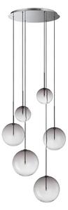 Ideal Lux - LED Lustr na lanku EQUINOXE 6xG4/2W/230V pr. 65 cm chrom/kouřová