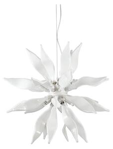 Ideal Lux - LED Lustr na lanku LEAVES 8xG9/3W/230V pr. 63 cm bílá