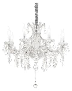 Ideal Lux - Křišťálový lustr na řetězu NAPOLEON 8xE14/40W/230V pr. 67 cm chrom