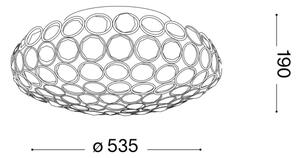 Ideal Lux - LED Křišťálové stropní svítidlo KING 9xG9/3W/230V pr. 53,5 cm chrom