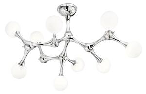 Ideal Lux - LED Přisazený lustr NODINO 9xG9/3W/230V pr. 83 cm lesklý chrom/bílá