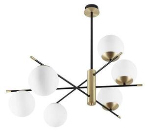 Ideal Lux - Lustr na tyči GOURMET 6xE14/28W/230V pr. 100 cm zlatá