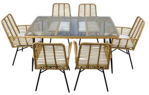 Set zahradního nábytku ORLENA hnědý ABI7466