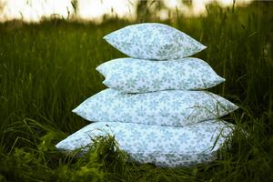 Nelly TENCLEN - povlečení na polštář zelený květ Rozměr: 40/40 CM ZIP