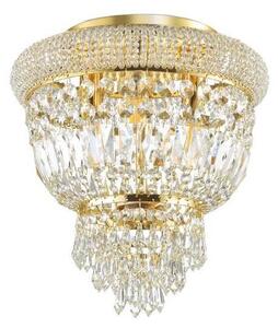 Ideal Lux - Křišťálové stropní svítidlo DUBAI 3xE14/28W/230V pr. 32 cm zlatá