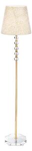 Ideal Lux - Křišťálová stojací lampa QUEEN 1xE27/60W/230V zlatá