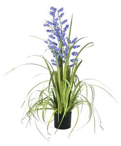 Zvonek s trávou, lila, 105cm (umělá květina)